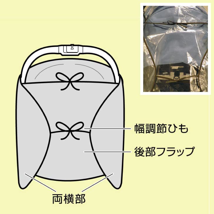 Campton Kinderwagen Regenschutz mit Frontöffnung Standard Plus Universaltyp Aufbewahrungstasche enthalten Doppelseitig
