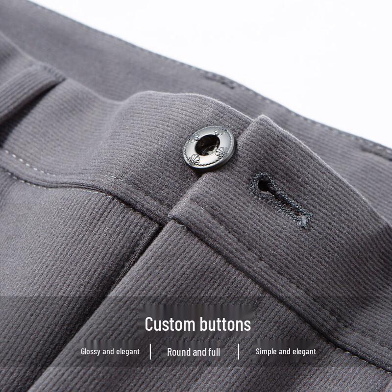 Hodo Men's Brushed Warm Business Casual Trousers