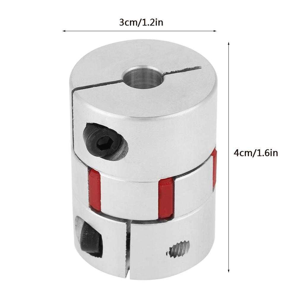 Flexible Spider Shaft Coupling OD30mm x L40mm CNC Stepper Motor Coupler Connector (8x12mm)
