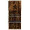 TV Cabinet with LED Lights Smoked Oak 40.5 x 30 x 90 cm