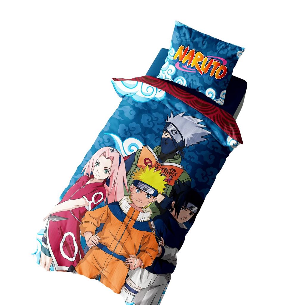 Naruto Swirling Clouds Reversible Duvet Set