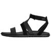 Solivan Cow Leather Roman Sandals Women's Black 1178877-BLK