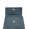 CELINE Circle logo leather Tri-fold wallet Navy leather Used
