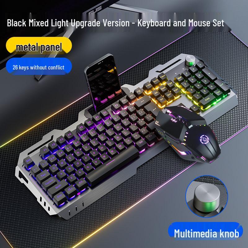 Muzama Gaming Keyboard, Mouse, and Headset Set – Wired/Wireless Esports Peripherals