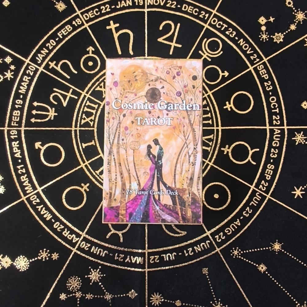 10.3*6cm Cosmic Garden Tarot Deck 78 Unique Tarot Cards