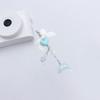 Stylish Dolphin Heart Bowknoty Phone Chain Trendy Dolphin Love Heart Bowknot Resin Pendant for Phone Camera Bag Ornament