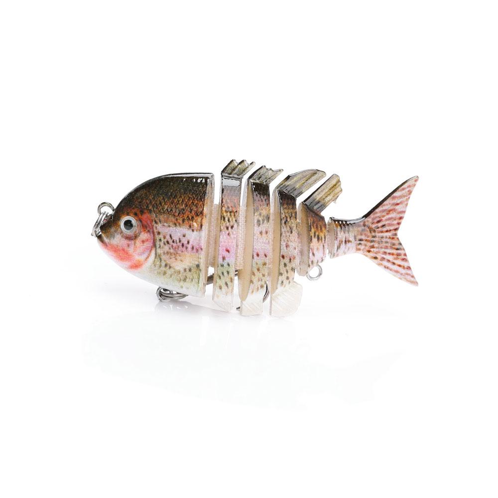 Mini Multi Jointed Fishing Lure 60mm 4g Topwater Hard Bait Wobblers Lifelike Swimbait Crankbaits Fishing Trout Lures