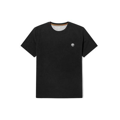 Outdoor Casual Breathable Round Neck Short Sleeve T-Shirt Men Tops Black A2EKJ-001