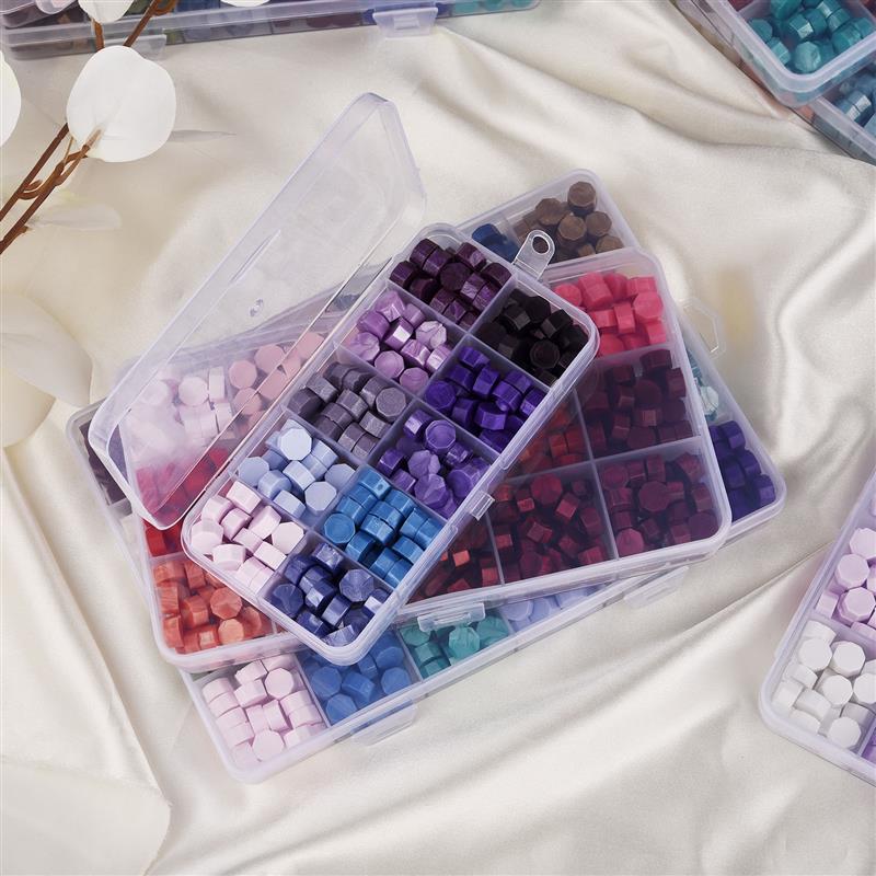 Boxed Lacquer Sealing Wax Ancient Octagonal Paint Sealing Wax Box Set Stamp Beads DIY Craft Invitation Envelope Wedding Wax Seal