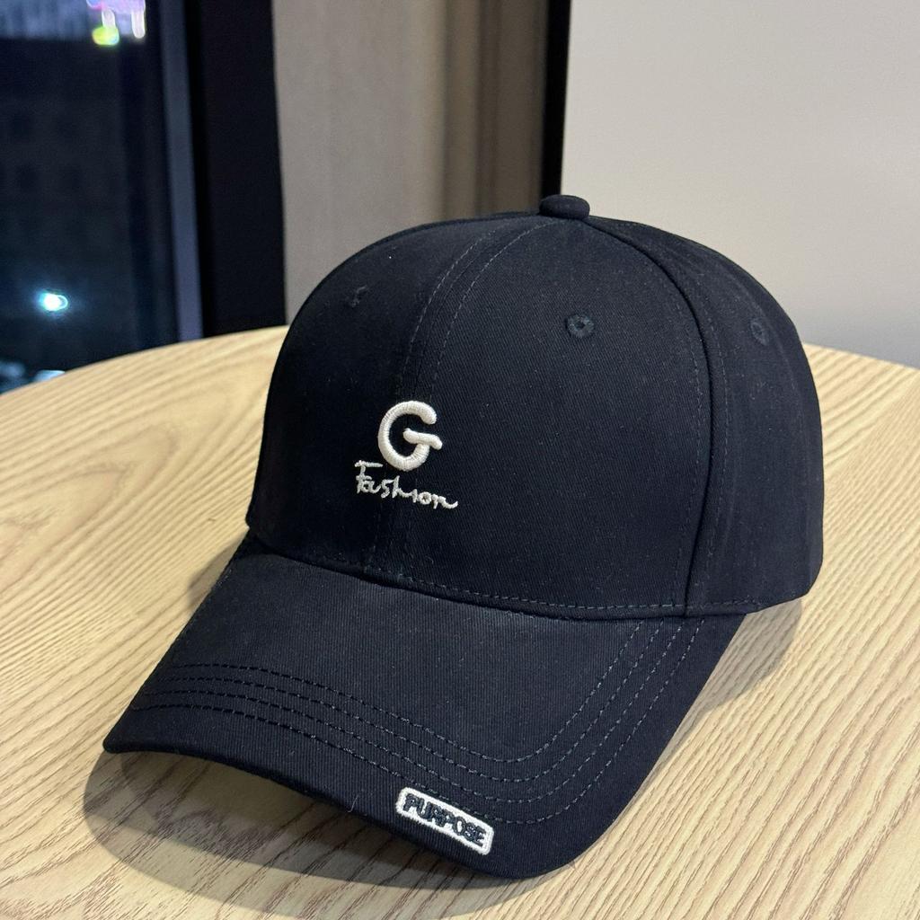 Retro Hole in The Wall Hard Top Hat for Women Letter Embroidered Peaked Cap Lesbian Couple Baseball Cap Outdoor