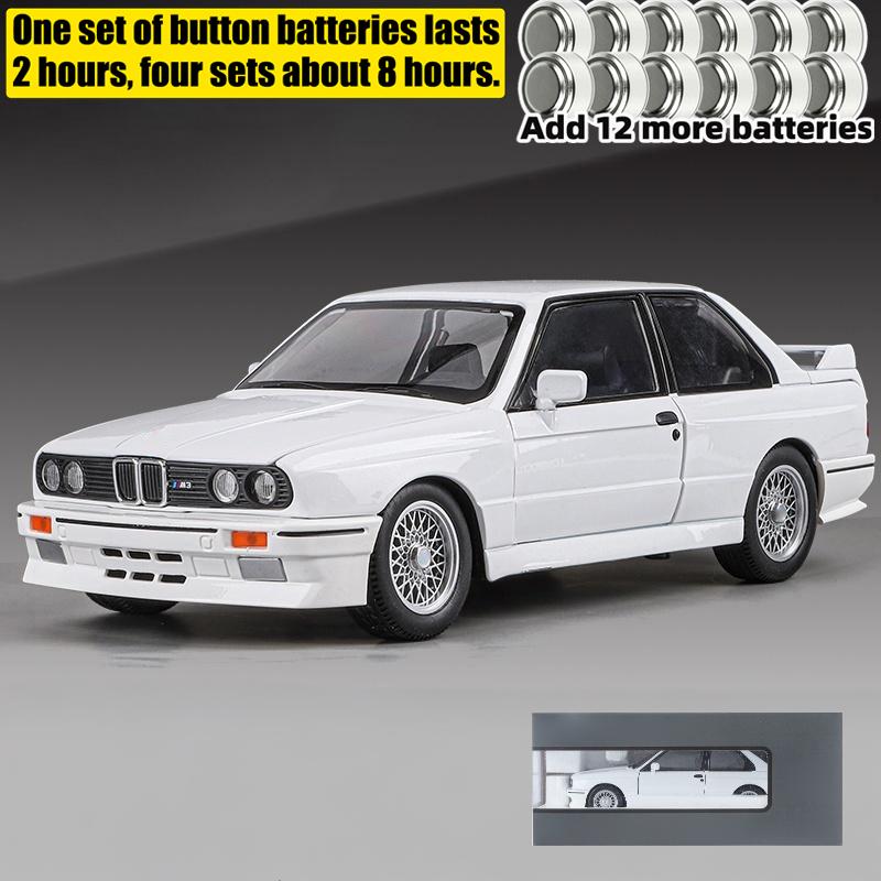 1/24 BMW M3 E30 IM Alloy Miniature Car Diecast Metal Model Collection Hobbies Birthday Present with Friend Decoration Classic Car GT