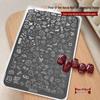 Nail Art Stamping Plates - Star, Polka Dot, Lines, Grid Lace Textures
