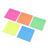 Adhesive Memo Notes 5 Colors DIY Use PET Material Cute Lightweight 75mm Long 75mm Wide Office Supplies for Index