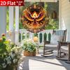 Phoenix Wind Spinner. 10-inch Double-sided Metal Garden Decor for Yard, Porch or Door.