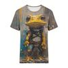 Men's T-Shirt Summer Casual Tops 3d Funny Animal Print T-Short Sleeve Beach Vacation O Neck T-shirt For Men Man Clothing