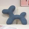 Silhouette Cute Dog Plush Pillow With Solid Color Design For Comfort Couch