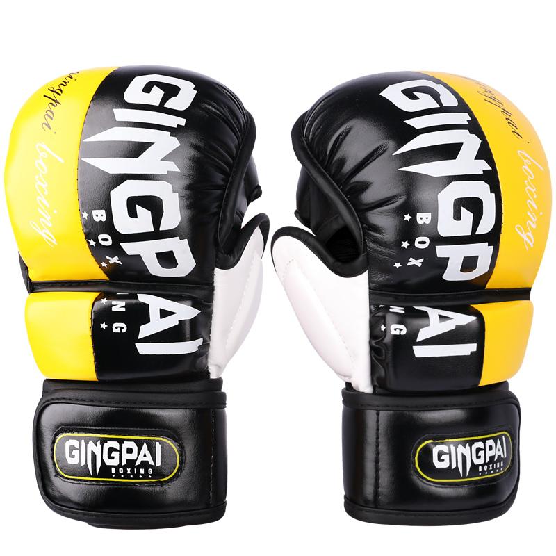 Mănuși de Box Profesionale MMA cu Degete Tăiate pentru Luptă Sanda Free Fighting Mănuși de Antrenament Arte Marțiale Mixte M