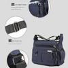Oxfords Toted Bag for Men Shoulder Crossbody Handbag with Multi Pockets Zipper for Work Office Travel and Daily Use