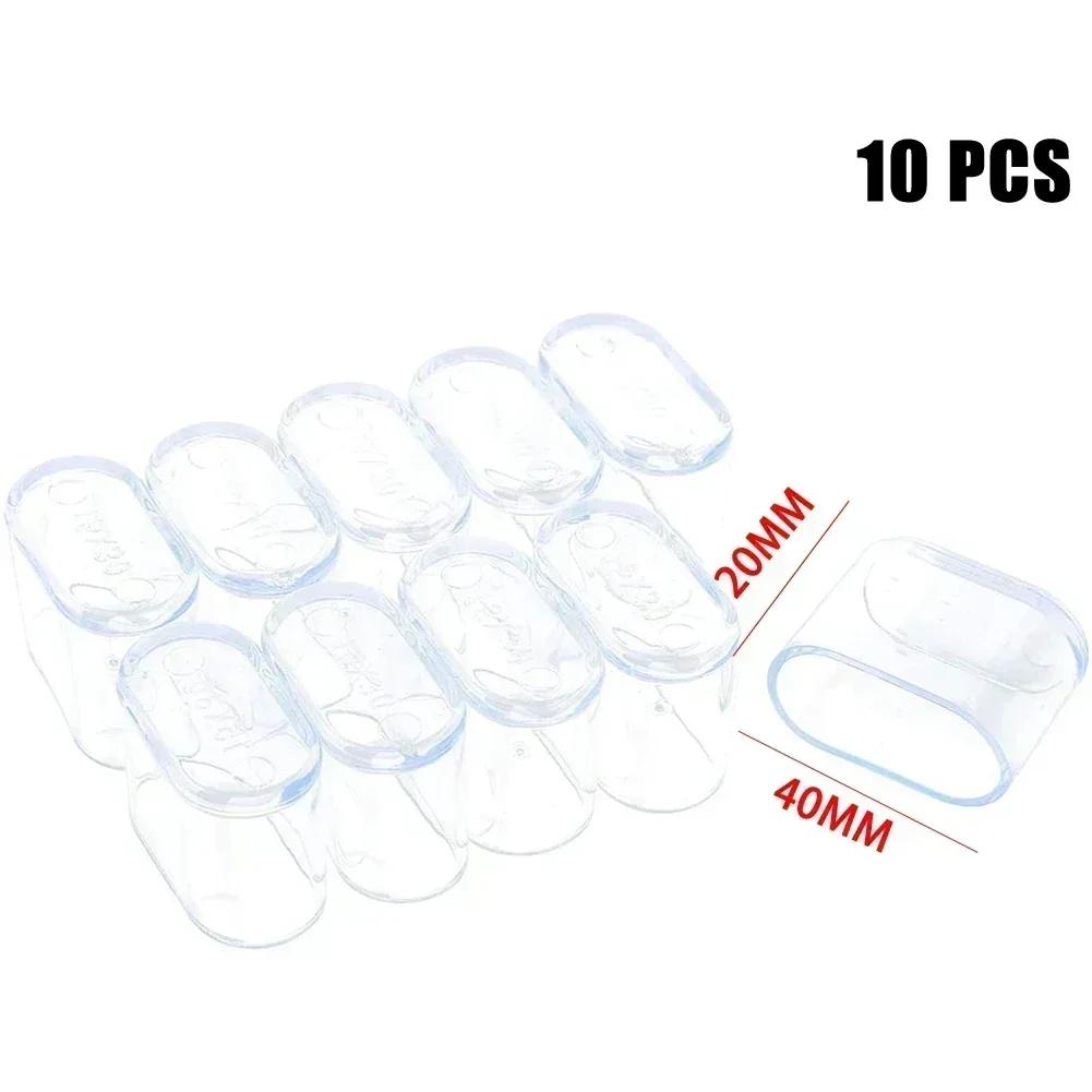 10 Pcs Rubber Chair Leg Cap Oval Covers Table Feet Table End Cap Covers Floor Protectors Furniture Leveling Feet Home Decor
