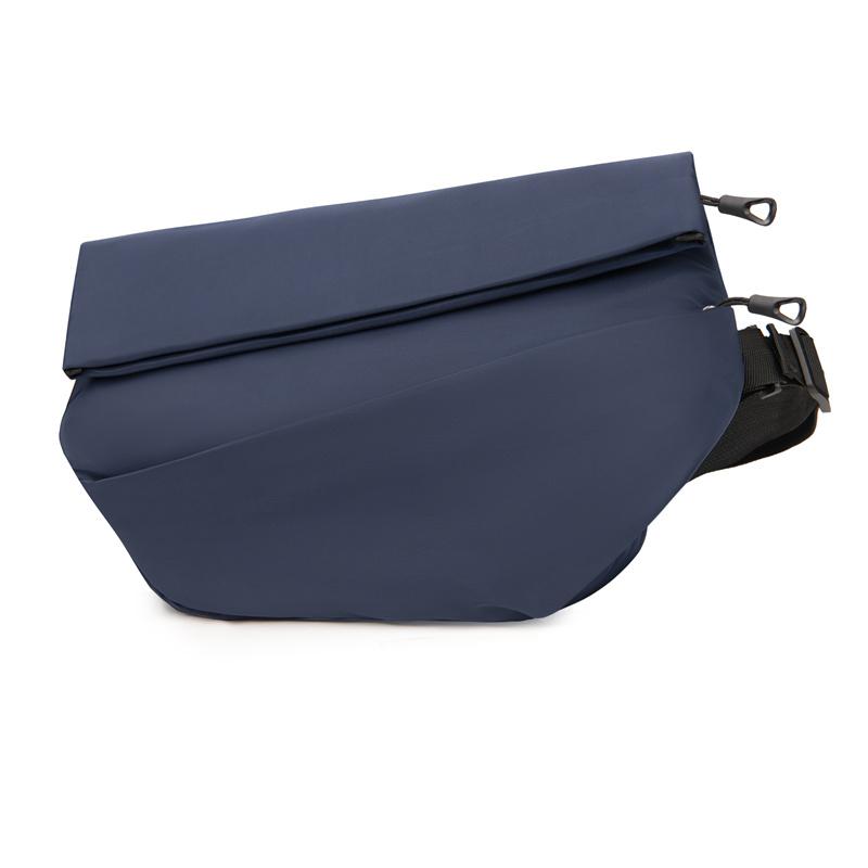 

Мужская повседневная нейлоновая наплечная сумка - Минималистичный стиль, сумка кроссбоди через плечо, большая вместимость, подходит для ежедневных поездок на работу, путешествий, велоспорта синий