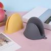 1 Pair Mini Oven Gloves Silicone Heat Resistant Cooking Pinch Mitts Potholder Insulated Gloves for Kitchen BBQ Baking Cooking Grilling