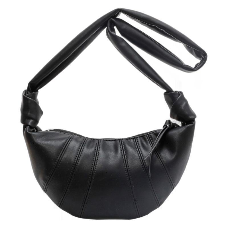 Jesenná trendy textúrovaná crossbody taška Croissant 2024 - Štýlový dámsky dizajn Knedľa