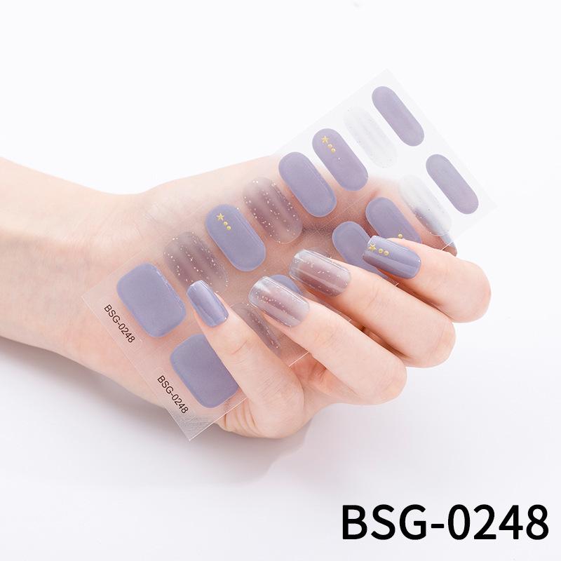 Trending UV Gel Nail Stickers: 3D Hot Stamping, Semi-Cured Light Therapy Design