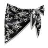 Multi-functional Triangular Scarf Silk Satin Decorative Headscarf Fashion Waist Belt