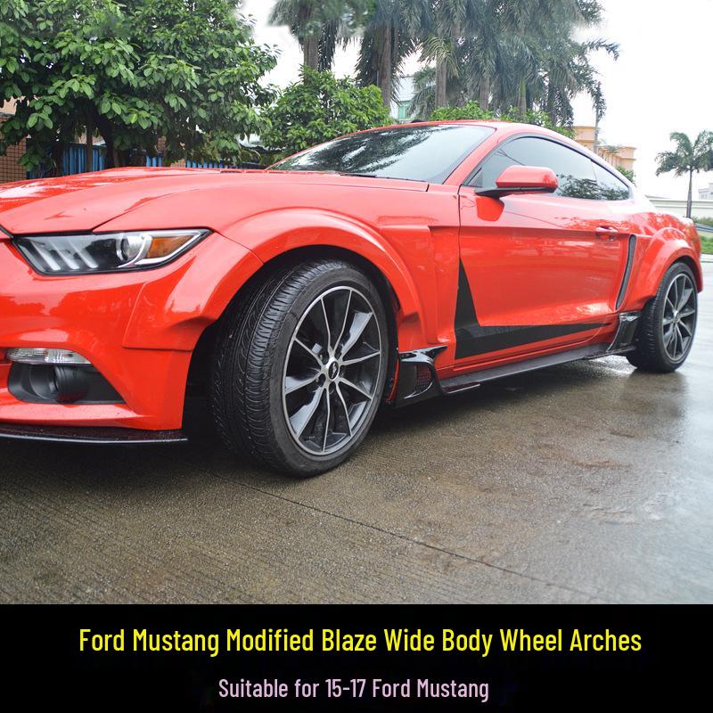 15-17 Ford Mustang Wide Body Kit: Front Lip, Side Skirts, Rear Wing