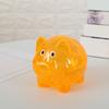 Piggy Bank Transparent Visible Cute Cartoon Pig Shape Money Saving Box for Daily Life