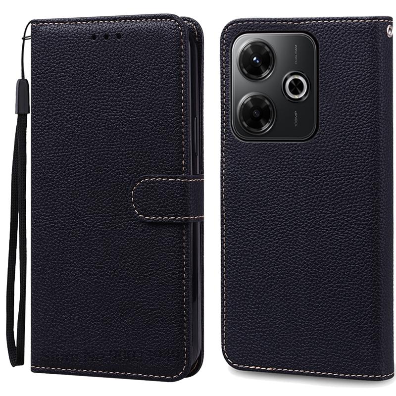 For Redmi 13X Case Leather Flip Wallet Cover For Xiaomi Redmi 13X Case Soft Silicone Book Cover For Redmi 13X Case Fundas