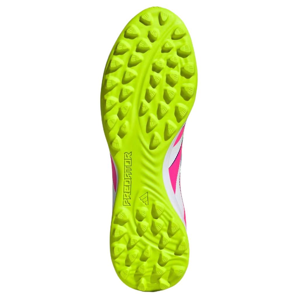 Adidas Predator League Comfortable Versatile Non-Slip Durable Soccer Shoes Unisex Soccer Shoes White Pink JS0385