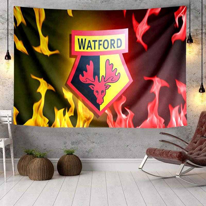Watford Crest Design Tapestry, Unique Design Tapestry, Wall Decor for Bedroom,Livingroom, Playroom,Heartwarming Fan Holiday Gifts