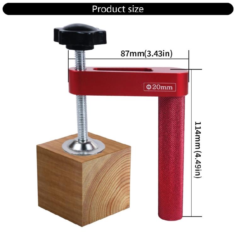 Woodworking Workbench Dog Clamps 19mm/20mm Holes Aluminum Holdfasts for Secure Workpiece Holding Rapid Securing Release