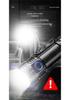 Rechargeable Ultra-Bright Eight-Eyed Monster Flashlight with Red Warning Light for Outdoor and Household Use