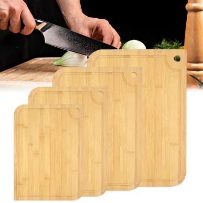 Placi de taiat din bambus pentru bucatarie Tabla de tocat cu doua fete Tabla mare multifunctionala de taiat fructe pentru carne Legume Tabla pentru carne
