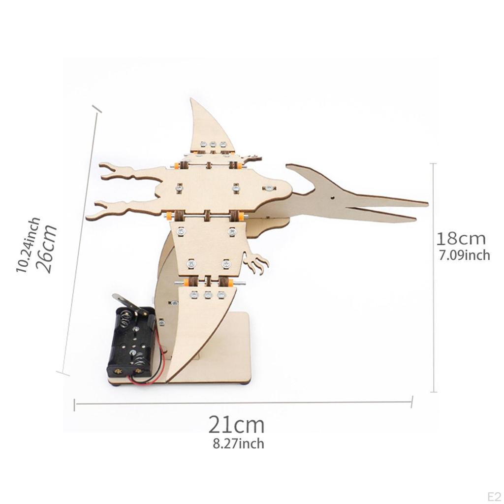 DIY Pterosaur Model Kit Steam Education Dinosaur Easy to Install Wood Puzzle Student Science