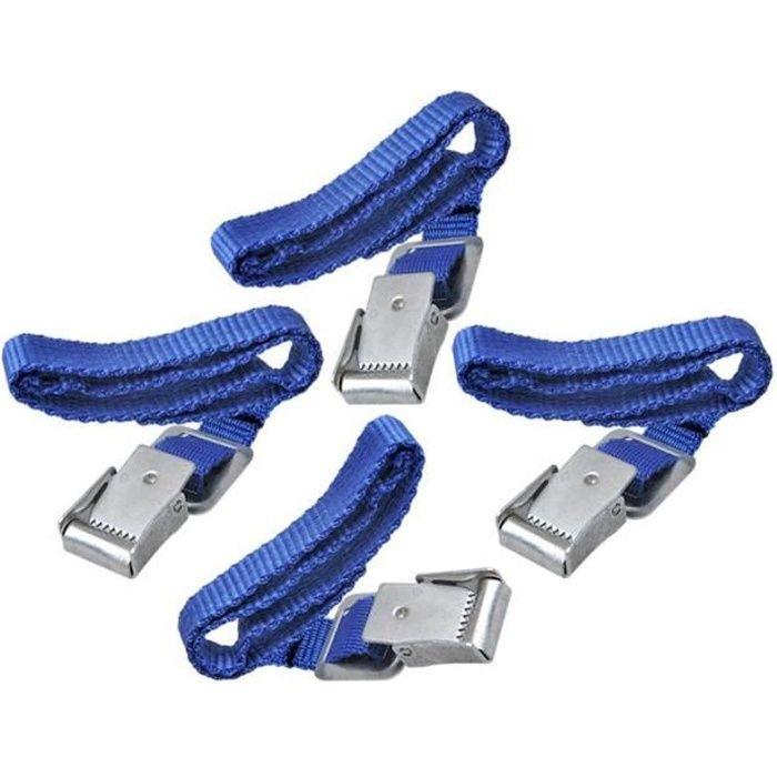 Mini sangles d'arrimage de petite taille Set de 4 sangles d'arrimage avec boucle en métal 40cm de sangle de fixation