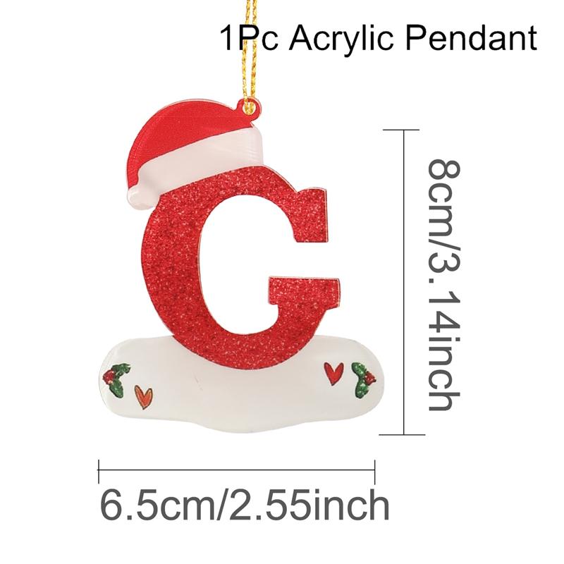 Christmas Acrylic Letter Pendant 2026 Merry Cristmas Decoration for Home Xmas Tree Hanging Ornaments Navidad Natal New Year 2026