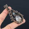 Black Rutile Gemstone Pendant Handmade Jewelry, 999 Copper Wire Wrapped Pendant Jewelry, Gift For Her Women Pendant Brand New Pendant