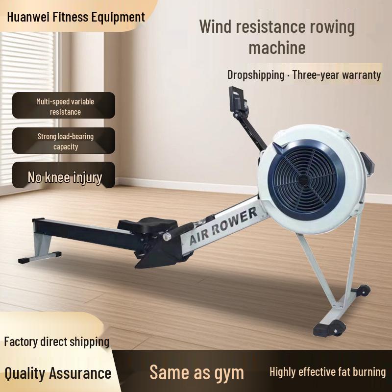 Foldable Smart Rowing Machine with Multi-Gear Adjustment for Home Cardio Fitness