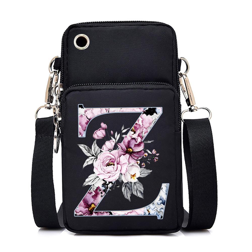 Printed casual portable messenger bag new shoulder bag multi-function fashion mobile phone bag