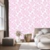 Wallpaper Flowers powder pink and white, powder pink background 50x1000