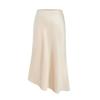 Women's New Satin Bustier High-waisted Elastic Split Long Skirt Sexy Splicing Package Hip Skirt Female