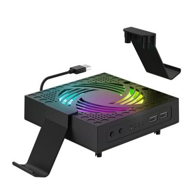 External Cooling Game Console  Fan with  USB2.0 Port Double Hook   Heat Dissipation Dock for Seris