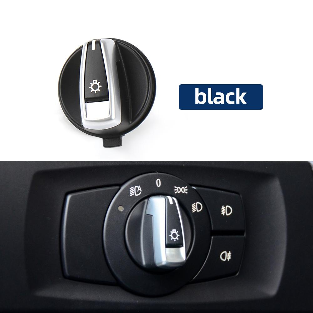 

Car Front Headlight Switch Rrotary Headlamp Knob Button Cap For BMW 1 3 X1 Series E84 E87 E88 E82 E90 E91 E92 E93 61316932794 чорний