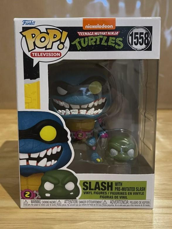 Figure Teenage Mutant Ninja Turtles Slash with Pre-Mutated Slash Funko Pop Funko Pop Ninja Turtles TMNT 10 Cm #1558