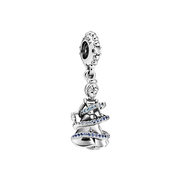 Pandora Disney Cinderella Magical Moments Charm Women Charm Silver Blue 799201C01 Silver Blue