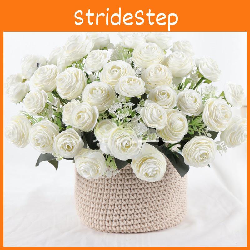 Artificial Flower Rose Bouquet With Silk Material For Home Wedding Decoration