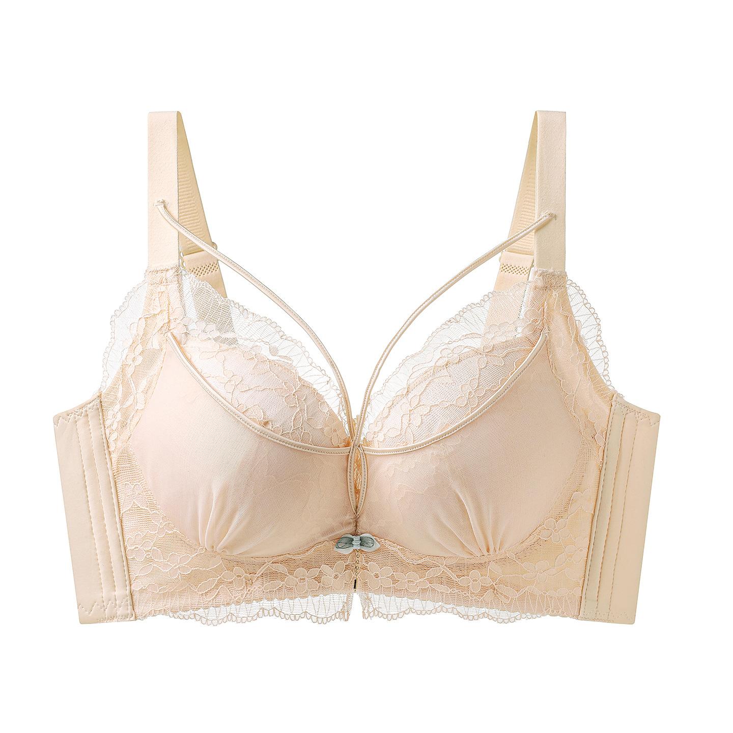 

Padded Push-up Sexy Cross-strap Lace Bra for Small Breasts 38/85AB